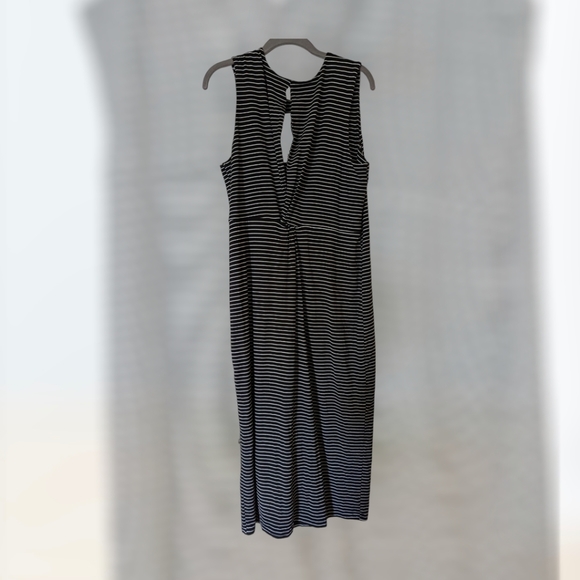 Athleta Stripe Twist Back Dress - Picture 2 of 6